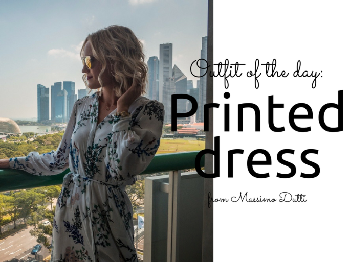 Massimo Dutti Floral Print Maxi Dress blog Findianlife