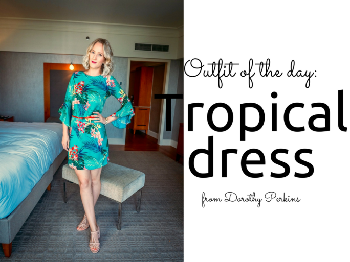 Dorothy Perkins Tropical Print Dress outfit blog Findianlife