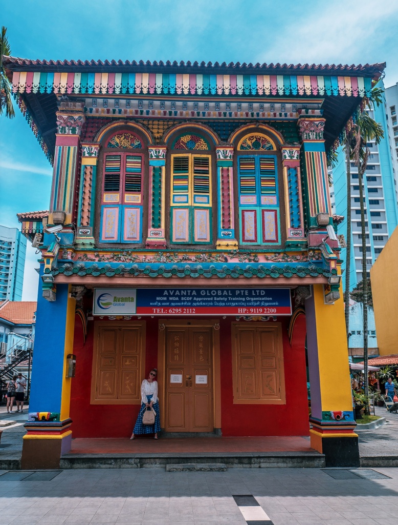 Heritage building in Little India Singapore